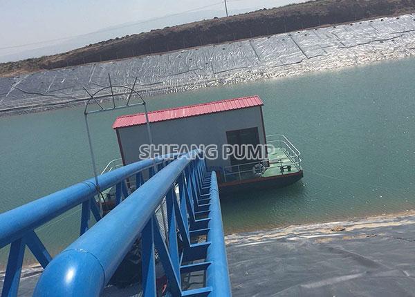 Floating water intake pumping station